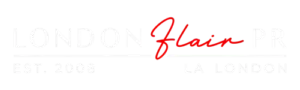 London Flair PR logo on a transparent background.