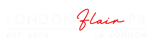 London Flair PR logo on a transparent background.